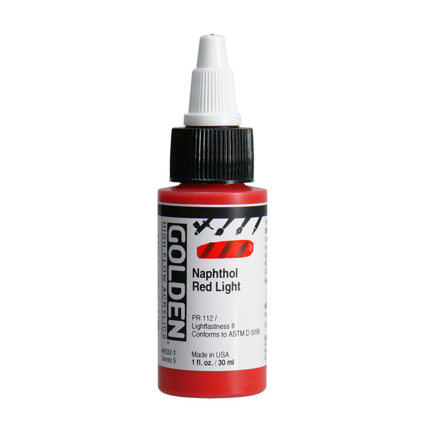 378709, Golden HF Napthol Red Light, 1 oz
