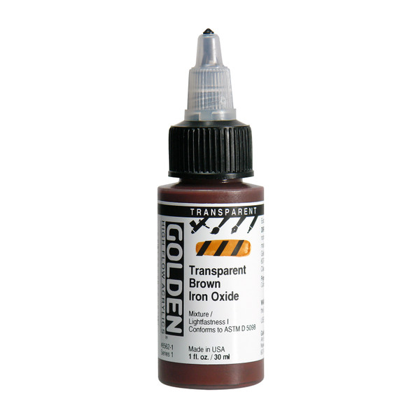 378739, Golden HF Transparent Brown Iron Oxide, 1 oz