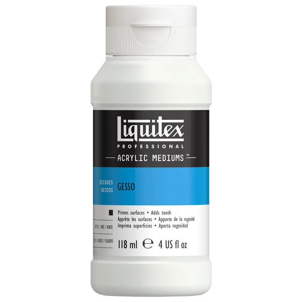 373150, Liquitex Gesso, White, 4 oz
