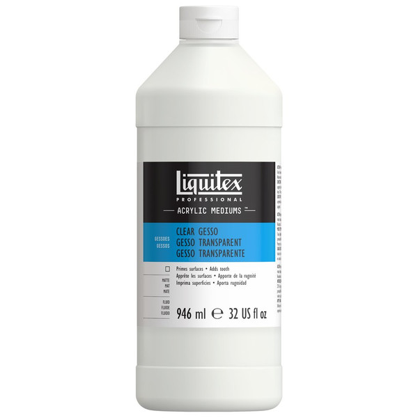 373155, Liquitex Gesso, Clear, 32 oz
