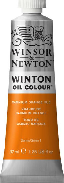 372734, Winton Oil Colour, Cadmium Orange Hue, 37ml.