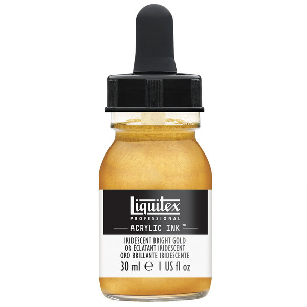 518216, Liquitex Acrylic Ink, Gold, 1 oz