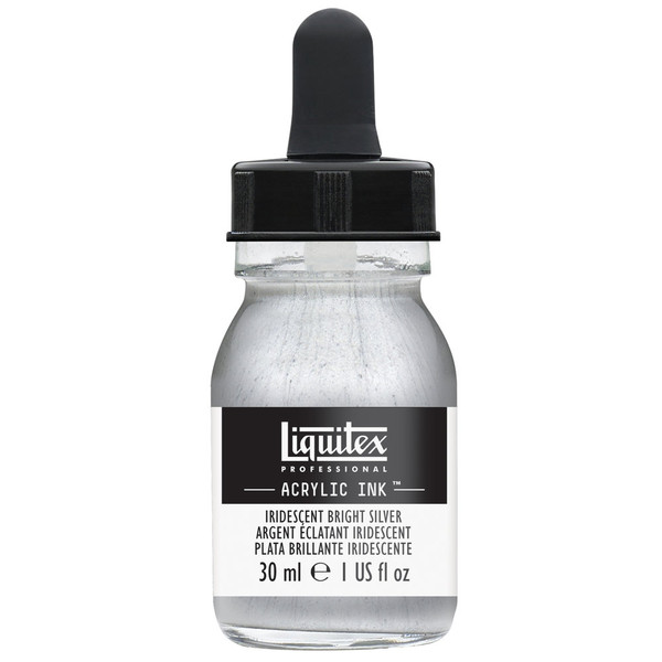 518217, Liquitex Acrylic Ink, Silver, 1 oz