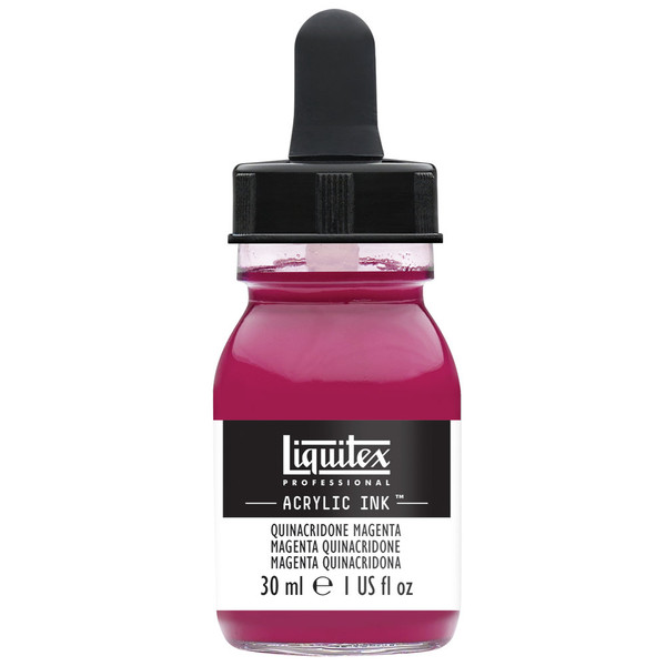 518227, Liquitex Acrylic Ink, Quinacridone Magenta, 1 oz