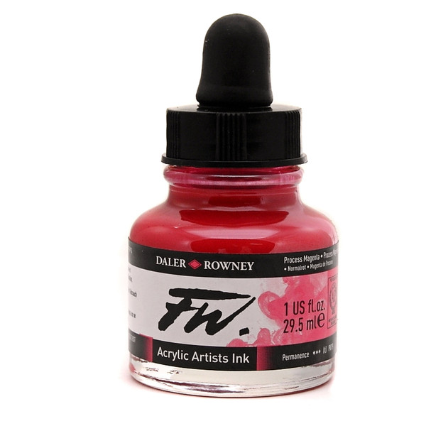 511866, FW Acrylic Ink, Process Magenta, 1 oz