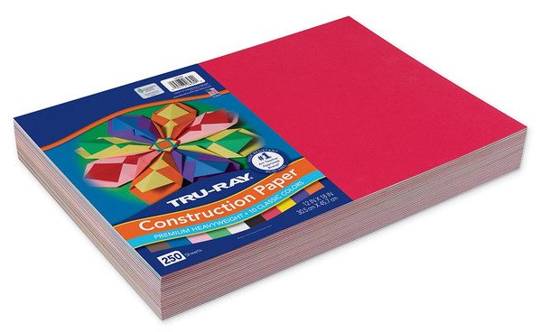 342255, Tru-Ray Construction Paper Bulk Assortment, 12 x 18 in, 250 Sheets