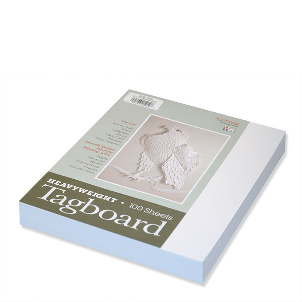 342799, Tagboard, White, 9"x12", Heavy Weight, 100 Sheets