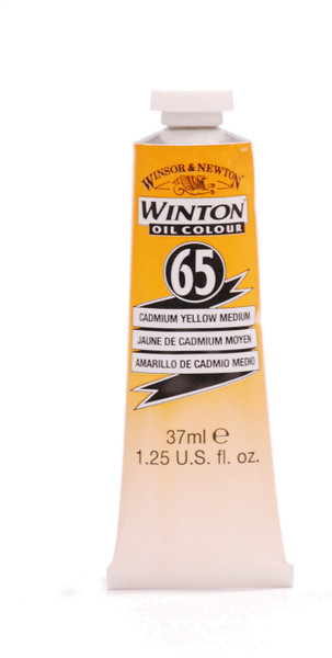 372742, Winton Oil Colour, Cadmium Yellow Medium, 37ml.