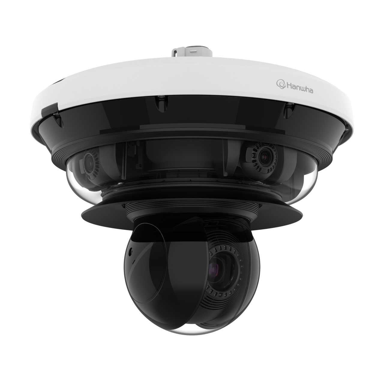 New Hanwha Vision 5 CH, AI, IR, PTRZ Multi-directional outdoor camera ...