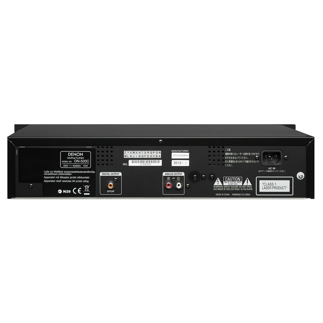 Denon Professional CD Player with Integrated iPod Dock, DN