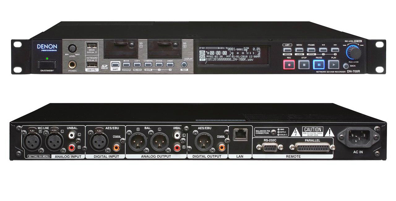 Denon Professional Network SD/USB Recorder, DN-700R