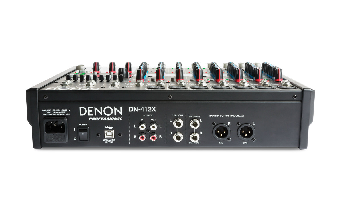Denon Professional 12-Channel Console Mixer, DN-412X | Affinitech Inc.
