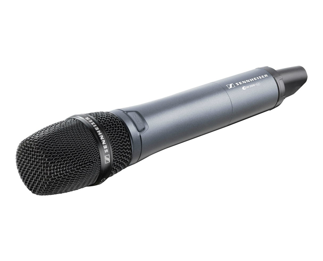 Sennheiser Handheld transmitter with programmable mute button, e845  supercardioid dynamic capsule and MZQ1 mic clip. (626-668 MHz),  SKM300-845G3-B