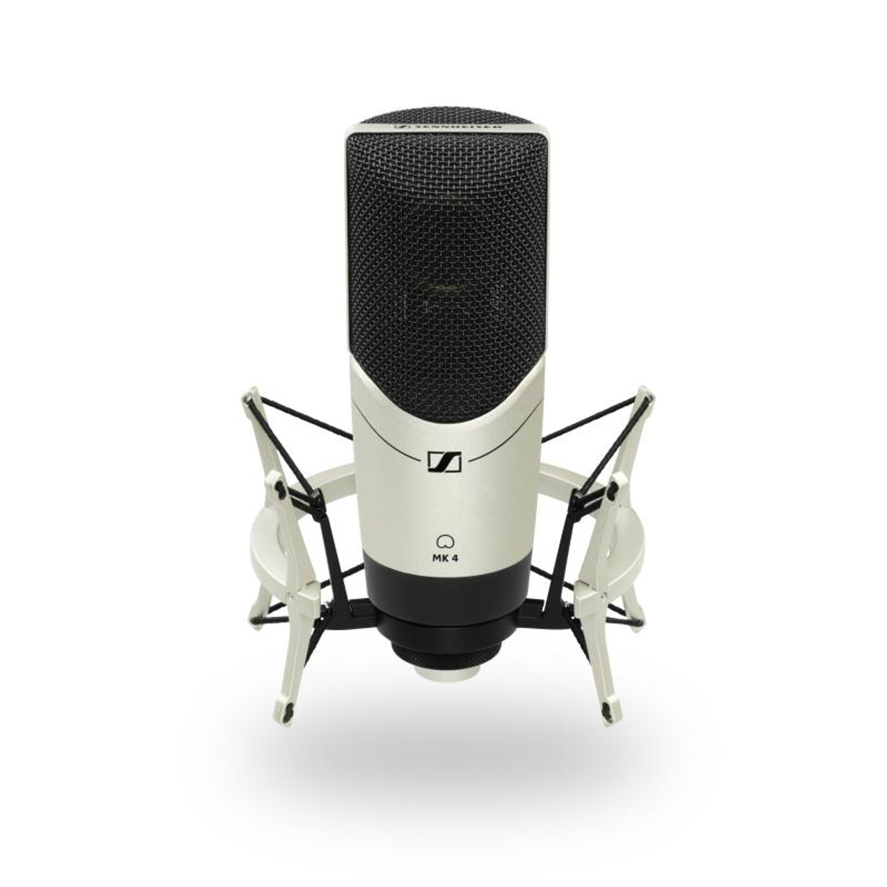 Sennheiser Large-diaphragm, side-address microphone with  24-carat-gold-plated diaphragm, metal housing and internal capsule  shock-mount; includes MKS