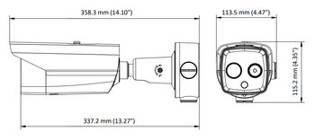 ACTi VMGB-370 4MP Metadata Camera with Day/Night, IR LED, Built-in Human Temperature Detection