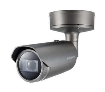 Hanwha Vision 4K IR Bullet AI camera with Wisenet Road AI, PNO-A9081RLP