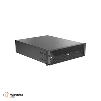 Hanwha 8K NVR (Intel based), 64Ch, 96TB RAW, 16 SATA HDD bays (up to 10TB per HDD), XRN-6420DB4-96TB