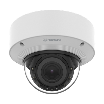 Hanwha Vision XNV-A8084R 5MP IR Outdoor Vandal Dome AI Camera - front