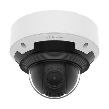 Hanwha Vision PNV-A7082RZ 4MP IR Outdoor Vandal Dome AI, PTRZ Camera - front