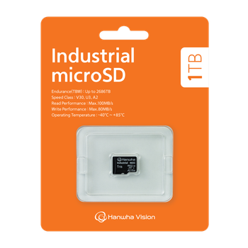 Hanwha Vision SPP-E10T MicroSD Storage card - front