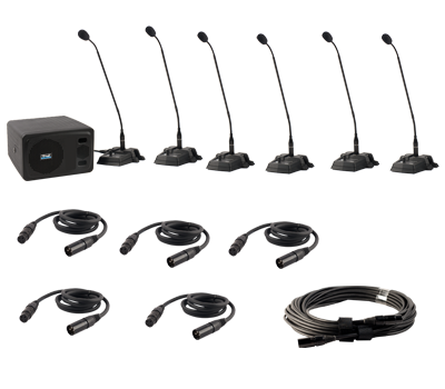 Anchor Audio CouncilMAN Conference System - 6 User Package, CM-6