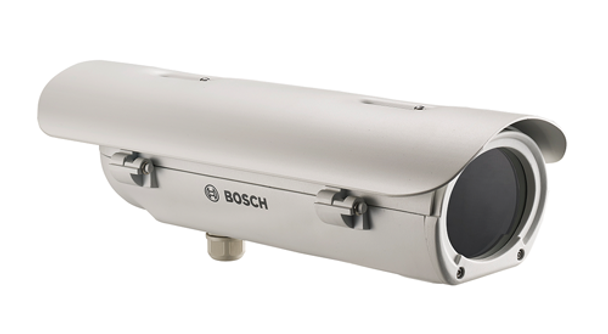 Bosch OUTDOOR HOUSING PoE INPUT, 48 VDC NOMINAL or 12 VDC (switchable), LENS UP TO 10.6-IN LENGTH, HEATER DEFROSTER SUNSHIELD FEED-THRU CABLING, IP67 NEMA 4X, UHO-POE-10