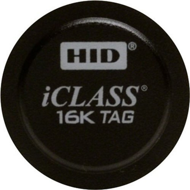HID 2061PKSMN iCLASS 206x 16K/2 Tag with Adhesive Back, Programmed, Matching Numbers, Black with Logo, 2061PKSMN