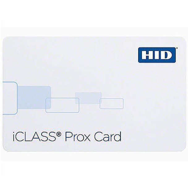 HID 2124BGGMNN iCLASS 32k Prox Composite Card, 125 kHz Programmed with HID Prox or Indala format, iCLASS Programmed with Application, Glossy, iCLASS Sequential Matching, No Slot, 125kHz No Numbering, 2124BGGMNN