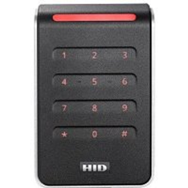HID 40KTKS-02-000000 HID 40KTKS-02 Signo 40K Wall Mount Contactless Smartcard Keypad Reader, 13.56mHz Profile, OSDP/Wiegand, Terminal, Mobile Ready, Black with Silver Trim (Replaces RK40, RPK40), 40KTKS-02-000000
