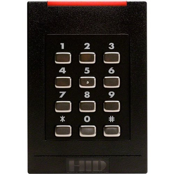 HID 921PHPNEK000R2 pivCLASS SE RPK40-H Smart Keypad Reader, 125 kHz HID Prox, AWID and EM4102, 13.56 MHz Contactless PKI-Based FIPS 201, RS485 HDX OSDP, Pigtail, Standard v1, 8-BIT MSG, FIPS 200-BIT, 921PHPNEK000R2