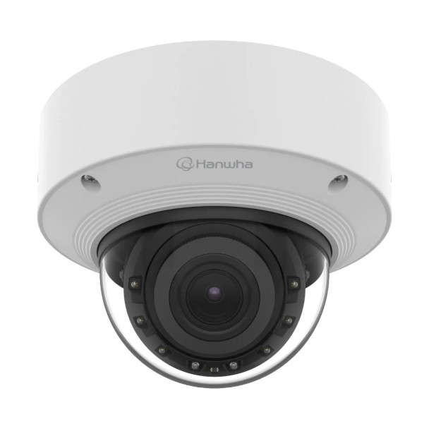 Hanwha XND-A9084RV 8MP WN9 AI Indoor Dome IP Camera, 131.2' (40m) IR Range, 2.1x Zoom Ratio, 4.4-9.3mm Motorized Varifocal Lens