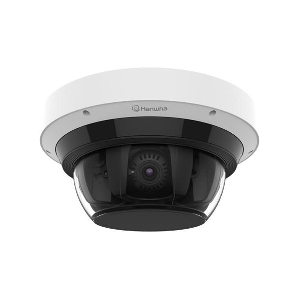 Hanwha Vision 4K x 4, AI, IR Multi-directional outdoor camera with PTRZ, PNM-C32083RQZ