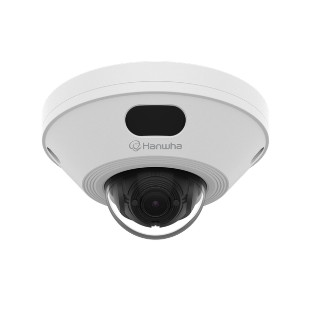 Hanwha Vision XNV-A8016R 5MP IR Compact Outdoor Vandal Dome AI Camera - front