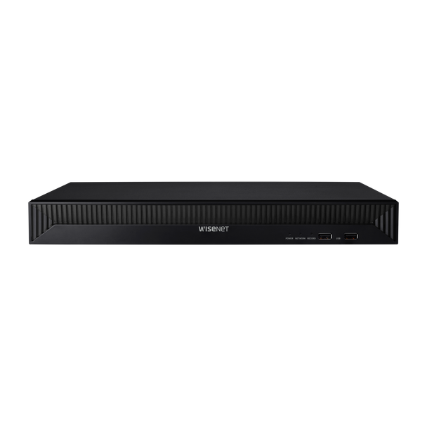 Hanwha Vision XRN-815S-20TB NVR with PoE+ - front