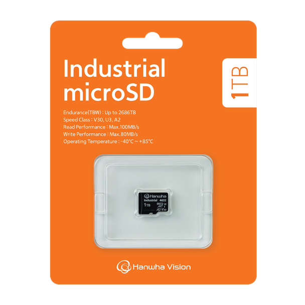 Hanwha Vision SPP-E10T MicroSD Storage card - front