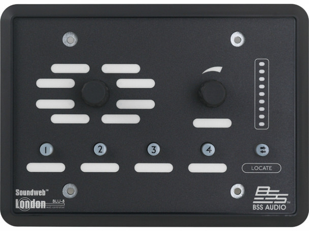 BSS Audio Programmable zone controller (Black), BLU-8-V2-BLK