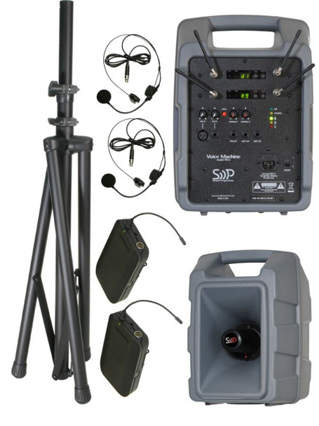 Sound Projections Voice Machine with dual 123-channel headset wireless systems, VM2-HBM-HBM