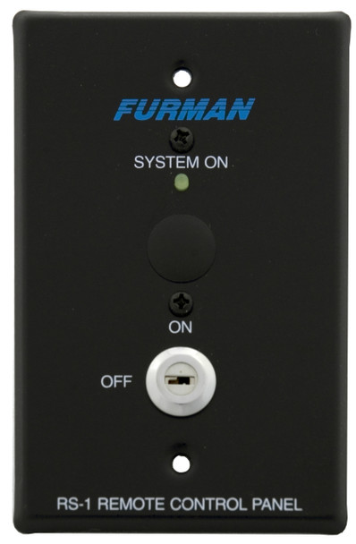 Furman System Control Panel, Maintained Key Switch, Limit One Per System, RS-1