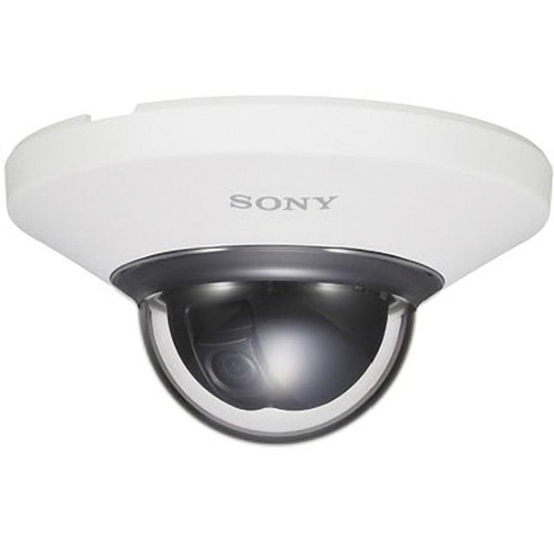 Sony 720p HD Impact resistant 1.3 megapixel Minidome IP Camera, White, SNC-DH110T/W