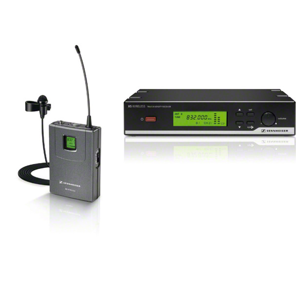 Sennheiser Presentation Set featuring SK20 bodypack transmitter, ME2-2 omnidirectional lavalier, and EM10 true diversity receiver (542-578 MHz), XSW12-A