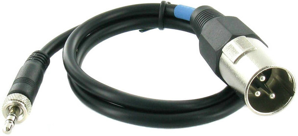 Sennheiser XLR balanced line output cable for EK2000 or EK500G2, male XLR to  3.5mm threaded ew connector, CL500