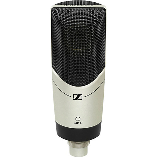 Sennheiser Cardioid, large-diaphragm, side-address condenser microphone with 24-carat-gold-plated capsule, metal housing and internal capsule shock-mount., MK4