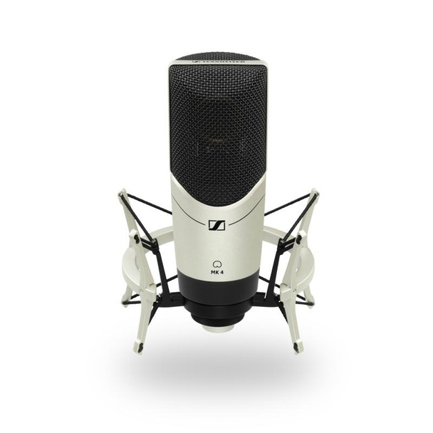 Sennheiser Large-diaphragm, side-address microphone with 24-carat-gold-plated diaphragm, metal housing and internal capsule shock-mount; includes MKS 4 Shockmount, MK4SET