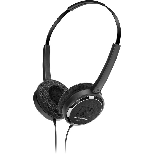 Sennheiser On-ear headphones with adjustable headband (55 in. cable, 90° plug). Box of 20, HP02-140