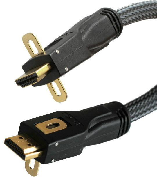 Hall Research 10 FT Locking HDMI Cable, C-HDMI-L-10