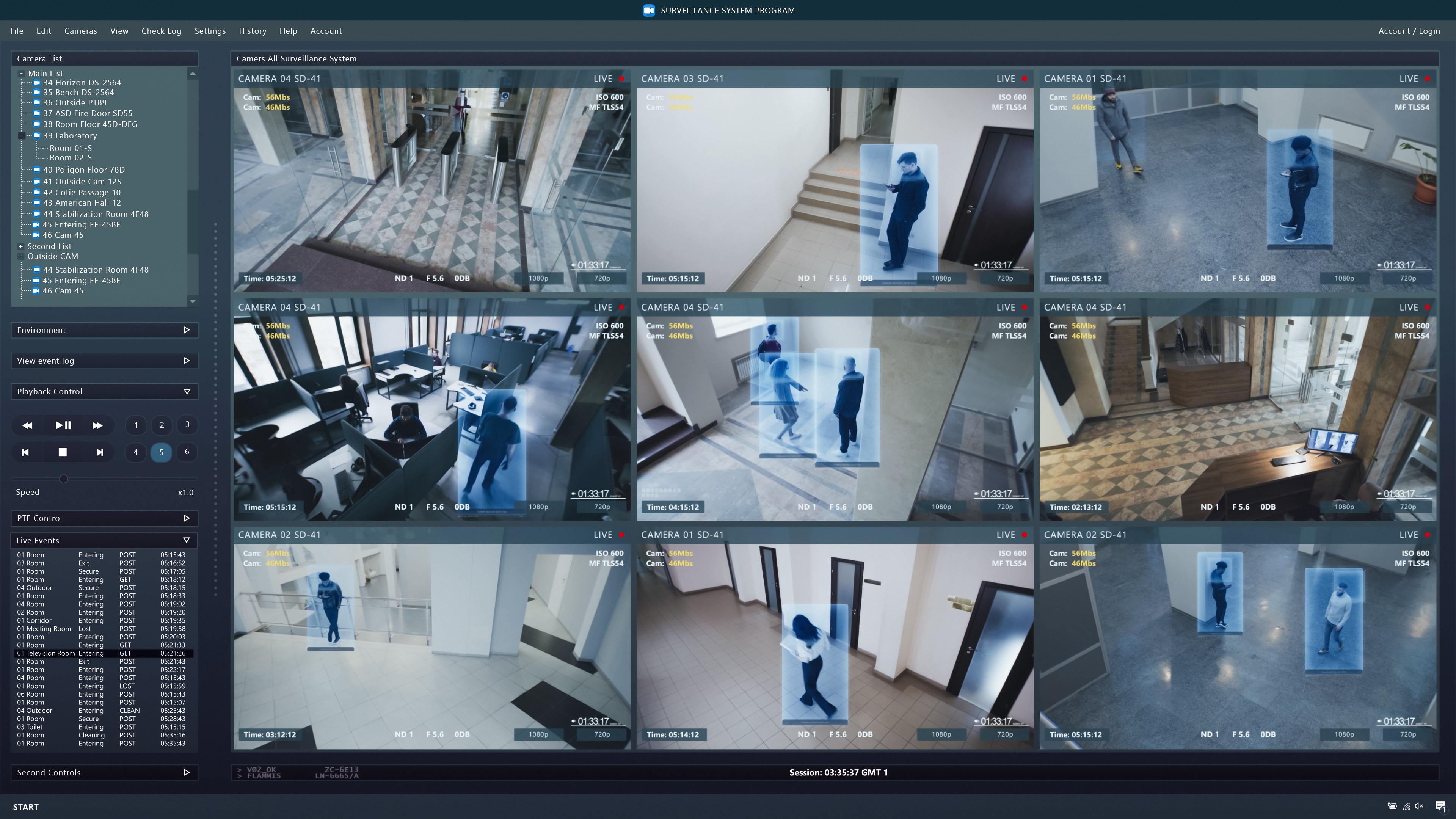 Photo of VMS with multiple views being presented
