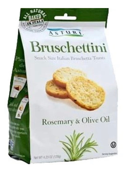 Asturi Bruschettini Variety Pack (pack of 3) - Classic, Rosemary, Garlic - 4.2oz bags