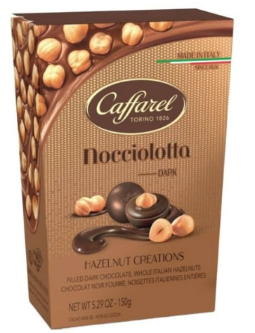 Caffarel Milk Chocolate Hazelnut Nocciolotta Box (Pack of 4)