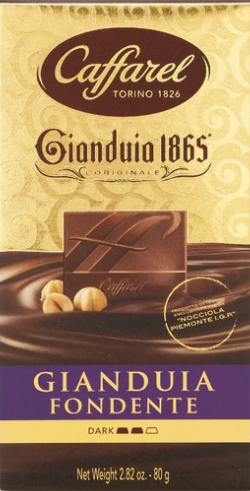 Caffarel Dark Gianduia Chocolate Bar (Pack of 4)