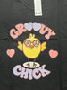Plus Size 2NDS Groovy Chick Black V Neck Print Tee Size 22